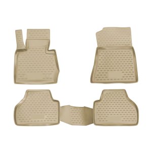 BMW X4 F26 Floor Mats - Omac - Rubber TPE - Beige - '15-'18